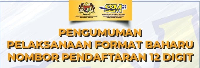 New format of registration number for Business in Malaysia - SSM